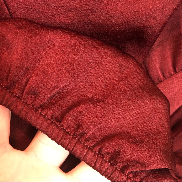 Express One Shoulder Blouse with Tie   Size SP - Picture 4 of 6